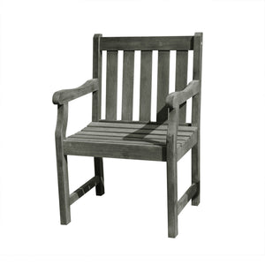 Homeroots Distressed Garden Armchair  Wood 390000