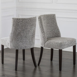 New Paris Fabric Chair - Set of 2 Drizzle Gray 3900043-328KD New Pacific Direct