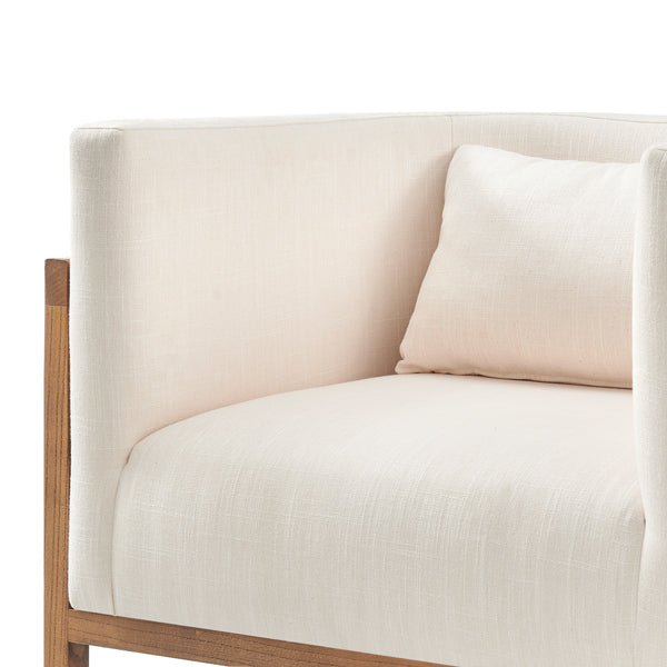 New Pacific Direct Velma Accent Arm Chair w/ Rattan Shortbread/Natural 33 x 29.5 x 29.5