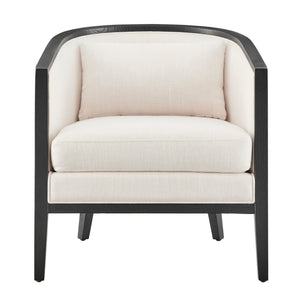 New Pacific Direct Tillman Accent Arm Chair w/ Rattan Shortbread/Natural 28 x 30 x 29.5