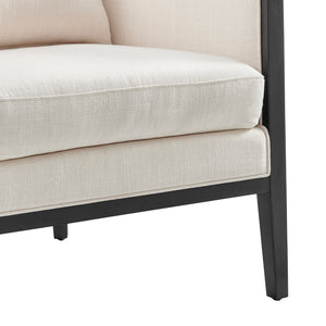 New Pacific Direct Tillman Accent Arm Chair w/ Rattan Shortbread/Natural 28 x 30 x 29.5