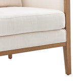 New Pacific Direct Tillman Accent Arm Chair w/ Rattan Shortbread/Natural 28 x 30 x 29.5