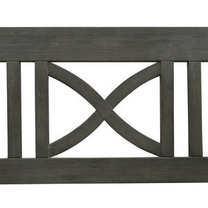 Homeroots Distressed Grey Garden Armchair  Wood 390007