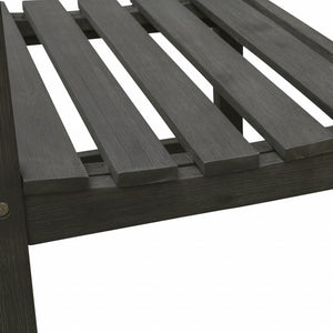 Homeroots Distressed Grey Garden Armchair  Wood 390007