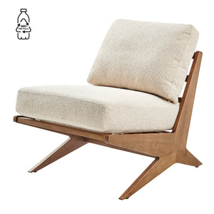 New Pacific Direct Chandler Fabric Accent Chair Palladian Beige 25 x 31 x 30.5