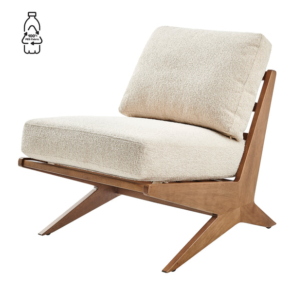 New Pacific Direct Chandler Fabric Accent Chair Palladian Beige 25 x 31 x 30.5