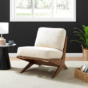 New Pacific Direct Chandler Fabric Accent Chair Palladian Beige 25 x 31 x 30.5