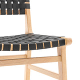 New Pacific Direct Marco PU Dining Side Chair - Set of 2 Black 19.5 x 23 x 35