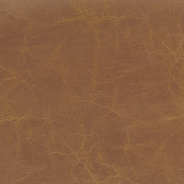 New Pacific Direct Elmo Faux Leather Counter Stool - Stylish 24" Saddle Seat With Coastal Vibes & Antique Brass Accents Borneo Chocolate  3900088-601-npd