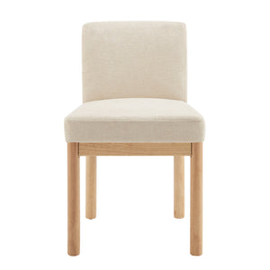 Bloomfield Fabric Low-Back Dining Side Chair - Set of 2 Santana Cream, Beige 3900093-636 New Pacific Direct