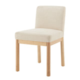 Bloomfield Fabric Low-Back Dining Side Chair - Set of 2 Santana Cream, Beige 3900093-636 New Pacific Direct