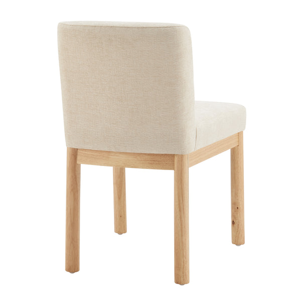 Bloomfield Fabric Low-Back Dining Side Chair - Set of 2 Santana Cream, Beige 3900093-636 New Pacific Direct
