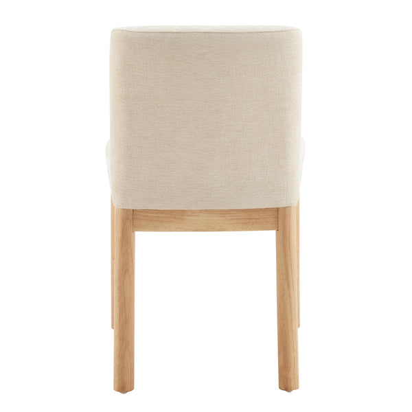 Bloomfield Fabric Low-Back Dining Side Chair - Set of 2 Santana Cream, Beige 3900093-636 New Pacific Direct