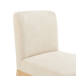 Bloomfield Fabric Low-Back Dining Side Chair - Set of 2 Santana Cream, Beige 3900093-636 New Pacific Direct