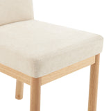 Bloomfield Fabric Low-Back Dining Side Chair - Set of 2 Santana Cream, Beige 3900093-636 New Pacific Direct