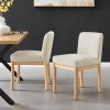 Bloomfield Fabric Low-Back Dining Side Chair - Set of 2 Santana Cream, Beige 3900093-636 New Pacific Direct
