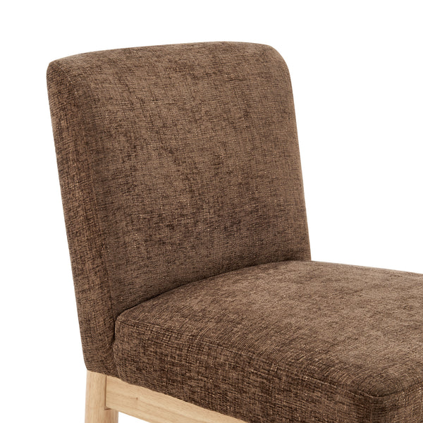 Bloomfield Fabric Low-Back Dining Side Chair - Set of 2 Santana Dark Brown 3900093-637 New Pacific Direct