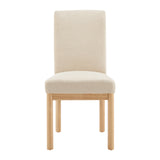 Bloomfield Fabric High-Back Dining Side Chair - Set of 2 Santana Cream, Beige 3900094-636 New Pacific Direct