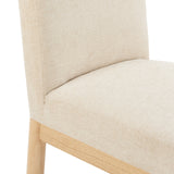 Bloomfield Fabric High-Back Dining Side Chair - Set of 2 Santana Cream, Beige 3900094-636 New Pacific Direct