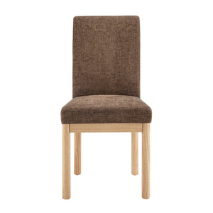 Bloomfield Fabric High-Back Dining Side Chair - Set of 2 Santana Dark Brown 3900094-637 New Pacific Direct