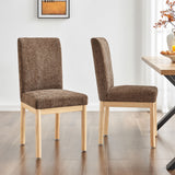 Bloomfield Fabric High-Back Dining Side Chair - Set of 2 Santana Dark Brown 3900094-637 New Pacific Direct