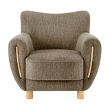 Bellamy Fabric Accent Arm Chair Pasadena Taupe, Beige 3900096-639 New Pacific Direct