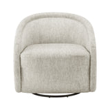 Margareth Fabric Swivel Accent Arm Chair Pasadena Beige 3900097-638 New Pacific Direct