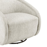 Margareth Fabric Swivel Accent Arm Chair Pasadena Beige 3900097-638 New Pacific Direct