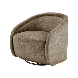 Margareth Fabric Swivel Accent Arm Chair Pasadena Taupe, Beige 3900097-639 New Pacific Direct