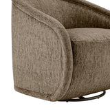 Margareth Fabric Swivel Accent Arm Chair Pasadena Taupe, Beige 3900097-639 New Pacific Direct