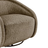 Margareth Fabric Swivel Accent Arm Chair Pasadena Taupe, Beige 3900097-639 New Pacific Direct