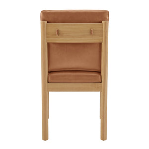 Melvin PU Dining Side Chair - Set of 2 Borneo Brown 3900098-601 New Pacific Direct