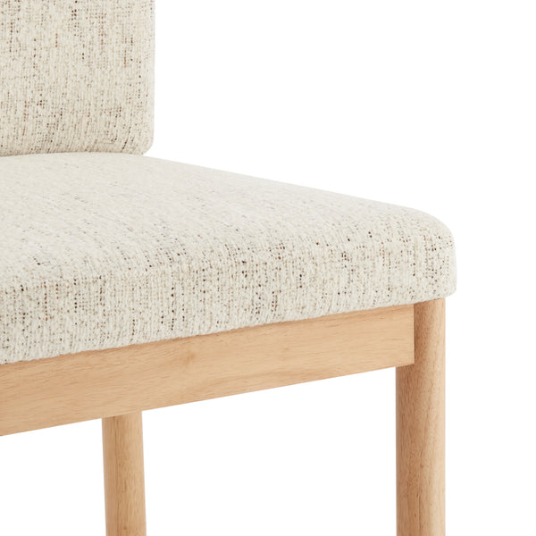 Melvin Fabric Dining Side Chair - Set of 2 Concord Cream, Beige 3900099-646 New Pacific Direct