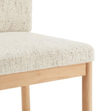 Melvin Fabric Dining Side Chair - Set of 2 Concord Cream, Beige 3900099-646 New Pacific Direct