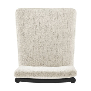 New Pacific Direct Melvin Modern Chenille Dining Side Chairs - Set Of 2 With Stylish Square Back And Brown Frame Concord Cream 100% Polyester 3900099-646-b-npd