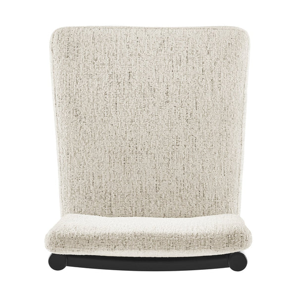 New Pacific Direct Melvin Modern Chenille Dining Side Chairs - Set Of 2 With Stylish Square Back And Brown Frame Concord Cream 100% Polyester 3900099-646-b-npd