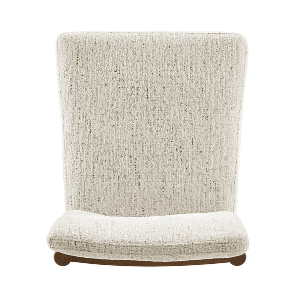 New Pacific Direct Melvin Modern Chenille Dining Side Chairs - Set Of 2 With Stylish Square Back And Brown Frame Concord Cream 100% Polyester 3900099-646-m-npd