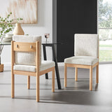 Melvin Fabric Dining Side Chair - Set of 2 Concord Cream, Beige 3900099-646 New Pacific Direct