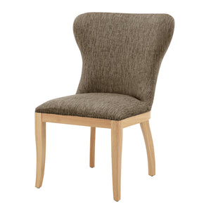 Dorsey Fabric Dining Side Chair - Set of 2 Pasadena Taupe, Beige 3900104-639 New Pacific Direct