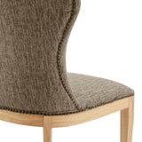 Dorsey Fabric Dining Side Chair - Set of 2 Pasadena Taupe, Beige 3900104-639 New Pacific Direct