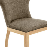 Dorsey Fabric Dining Side Chair - Set of 2 Pasadena Taupe, Beige 3900104-639 New Pacific Direct