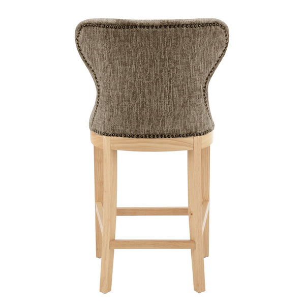 Dorsey Fabric Counter Stool Pasadena Taupe, Beige 3900105-639 New Pacific Direct