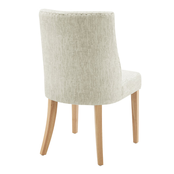 New Paris Fabric Dining Side Chair - Set of 2 Pasadena Beige 3900106-638 New Pacific Direct