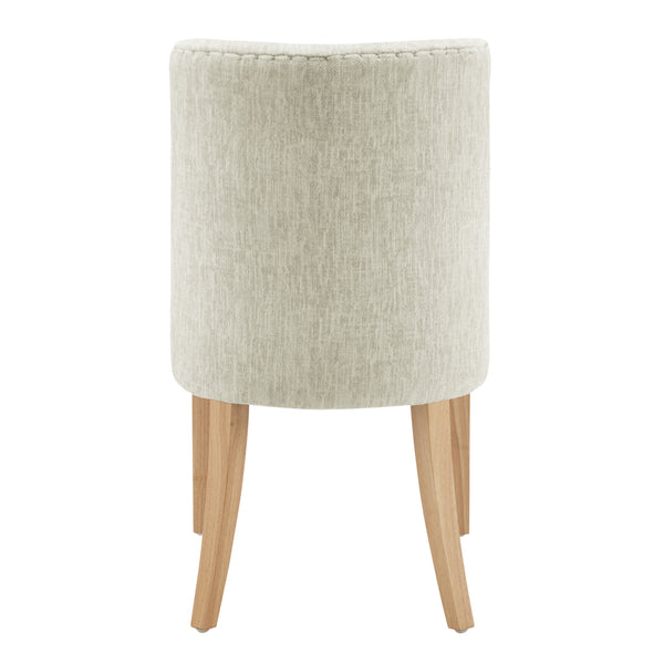 New Paris Fabric Dining Side Chair - Set of 2 Pasadena Beige 3900106-638 New Pacific Direct