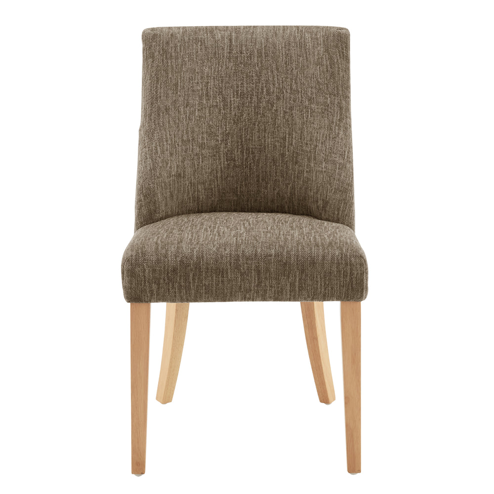 New Paris Fabric Dining Side Chair - Set of 2 Pasadena Taupe, Beige 3900106-639 New Pacific Direct