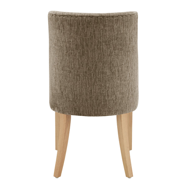 New Paris Fabric Dining Side Chair - Set of 2 Pasadena Taupe, Beige 3900106-639 New Pacific Direct