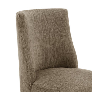 New Paris Fabric Dining Side Chair - Set of 2 Pasadena Taupe, Beige 3900106-639 New Pacific Direct
