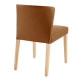 Albie PU Dining Side Chair - Set of 2 Casa Caramel, Brown 3900107-661 New Pacific Direct