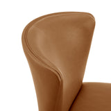 Albie PU Dining Side Chair - Set of 2 Casa Caramel, Brown 3900107-661 New Pacific Direct