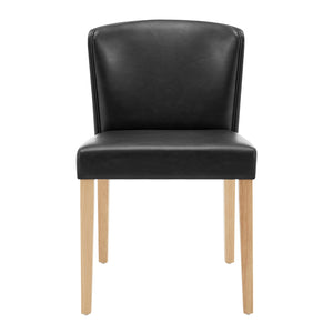 Albie PU Dining Side Chair - Set of 2 Casa Black 3900107-662 New Pacific Direct